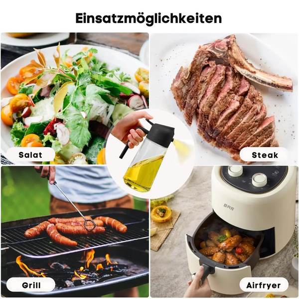 Ölflasche mit Sprühfunktion - MYDENWA