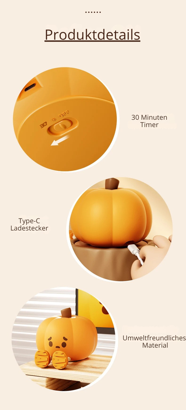 Halloween Kürbis Nachtlicht - MYDENWA