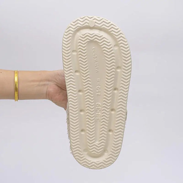 Warme Flausche-Pantoffeln für Damen